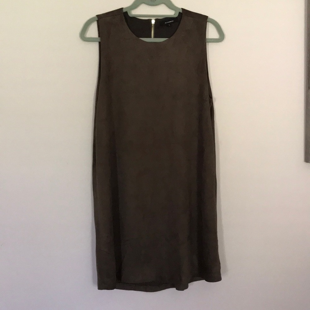 Olivacious Suede dress